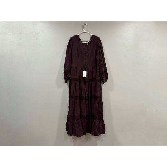 Ivy City Co Joella Maxi Dress Long Sleeve in Purple Size 2X NEW - Picture 1 of 9